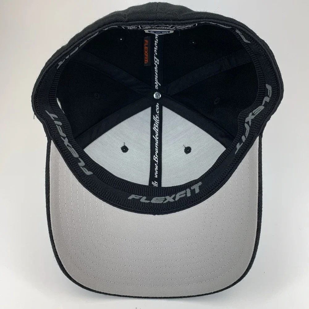 Leprechaun Patch Hat Black Branded Bills S-M Flexfit Stretch Baseball Cap